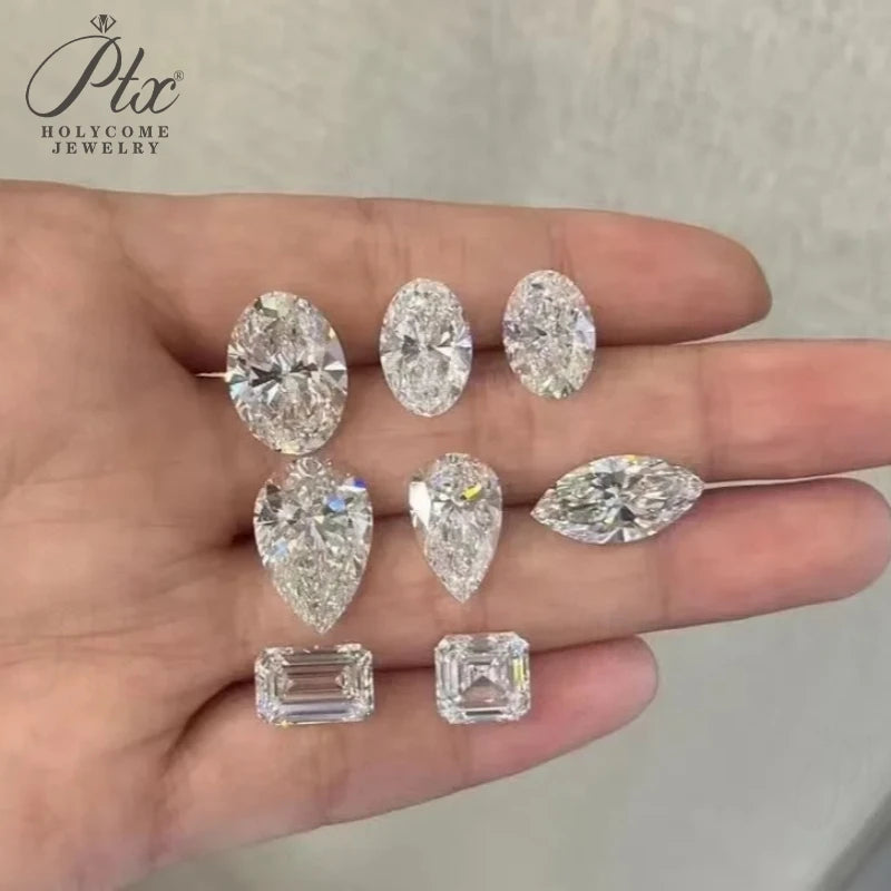 Lab Grown Diamond Round/Oval/Pear/Marquise/Heart/Trillion/Emerald/Cushion HPHT CVD DEF Color VS-VVS Clarity for Jewelry Making