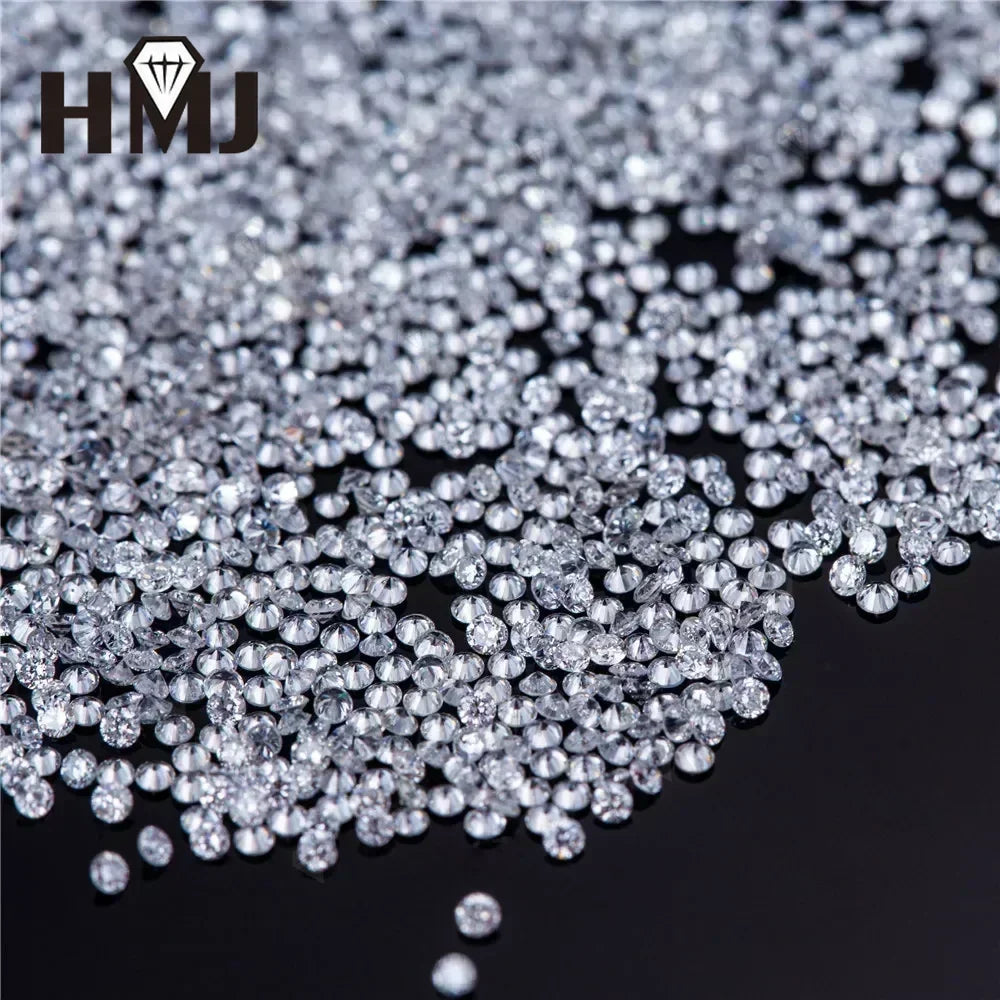Lab Grown Diamond CVD  Melee HPHT DEF VS-VVS Round Brilliant Cut 1CT 0.9mm~3mm Loose Stones  Beads for Jewelry Making