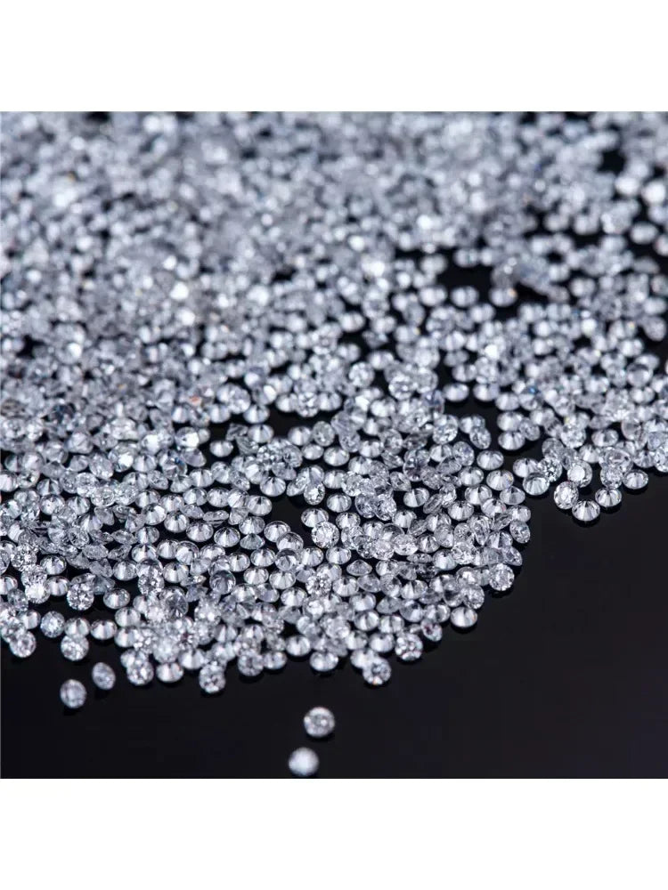 Lab Grown Diamond CVD  Melee HPHT DEF VS-VVS Round Brilliant Cut 1CT 0.9mm~3mm Loose Stones  Beads for Jewelry Making