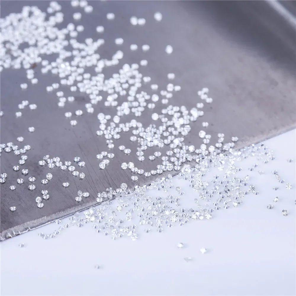 Lab Grown Diamond CVD  Melee HPHT DEF VS-VVS Round Brilliant Cut 1CT 0.9mm~3mm Loose Stones  Beads for Jewelry Making