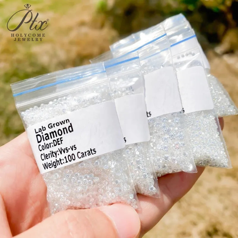 Lab Grown Diamond Round/Oval/Pear/Marquise/Heart/Trillion/Emerald/Cushion HPHT CVD DEF Color VS-VVS Clarity for Jewelry Making
