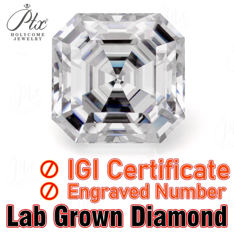 Lab Grown Diamond Round/Oval/Pear/Marquise/Heart/Trillion/Emerald/Cushion HPHT CVD DEF Color VS-VVS Clarity for Jewelry Making