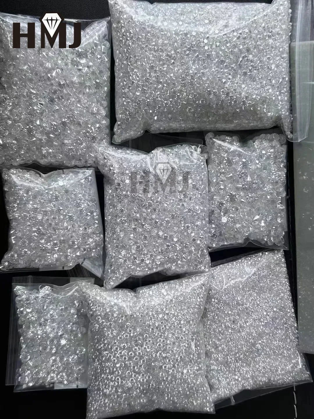 Lab Grown Diamond CVD  Melee HPHT DEF VS-VVS Round Brilliant Cut 1CT 0.9mm~3mm Loose Stones  Beads for Jewelry Making