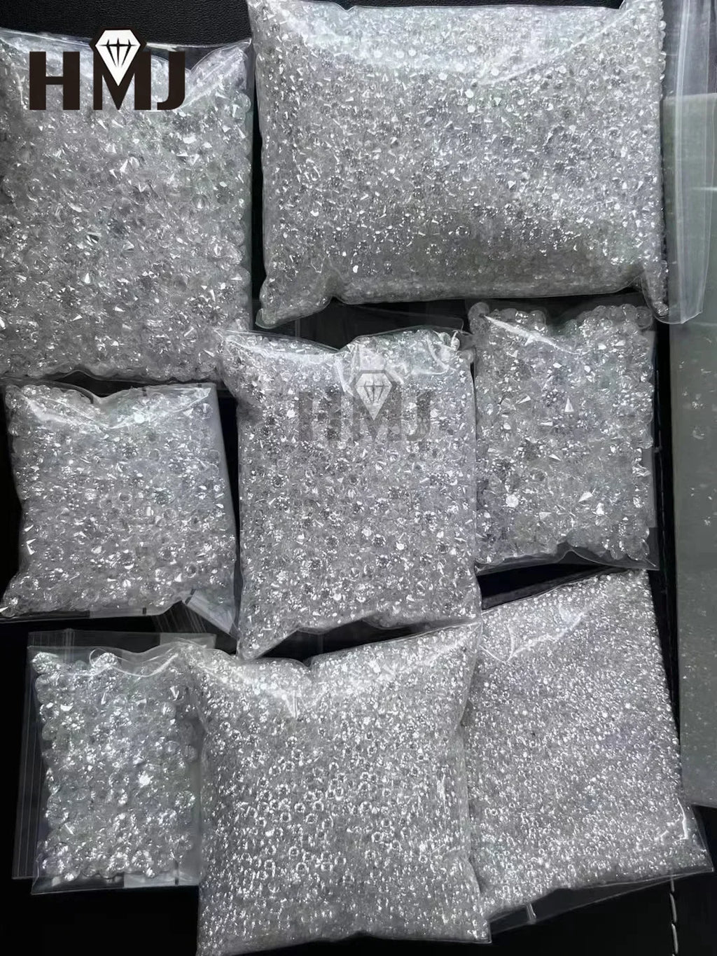 Lab Grown Diamond CVD  Melee HPHT DEF VS-VVS Round Brilliant Cut 1CT 0.9mm~3mm Loose Stones  Beads for Jewelry Making