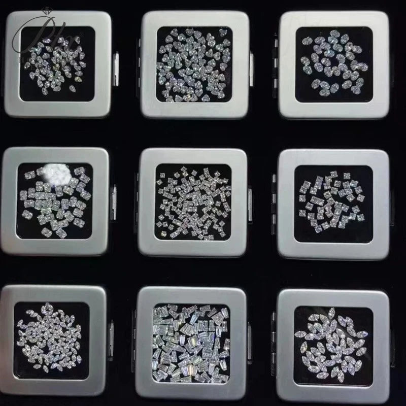 Lab Grown Diamond Round/Oval/Pear/Marquise/Heart/Trillion/Emerald/Cushion HPHT CVD DEF Color VS-VVS Clarity for Jewelry Making