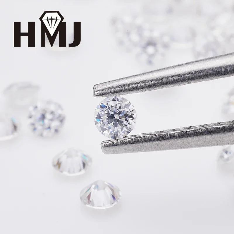 Lab Grown Diamond CVD  Melee HPHT DEF VS-VVS Round Brilliant Cut 1CT 0.9mm~3mm Loose Stones  Beads for Jewelry Making