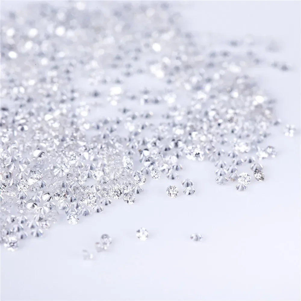 Lab Grown Diamond CVD  Melee HPHT DEF VS-VVS Round Brilliant Cut 1CT 0.9mm~3mm Loose Stones  Beads for Jewelry Making