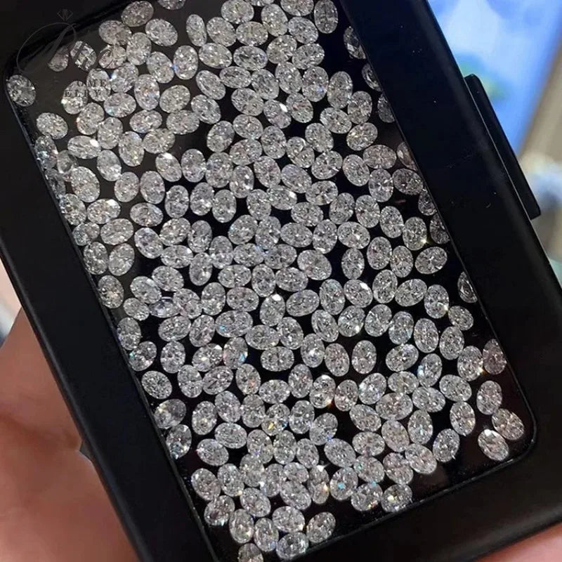Lab Grown Diamond Round/Oval/Pear/Marquise/Heart/Trillion/Emerald/Cushion HPHT CVD DEF Color VS-VVS Clarity for Jewelry Making