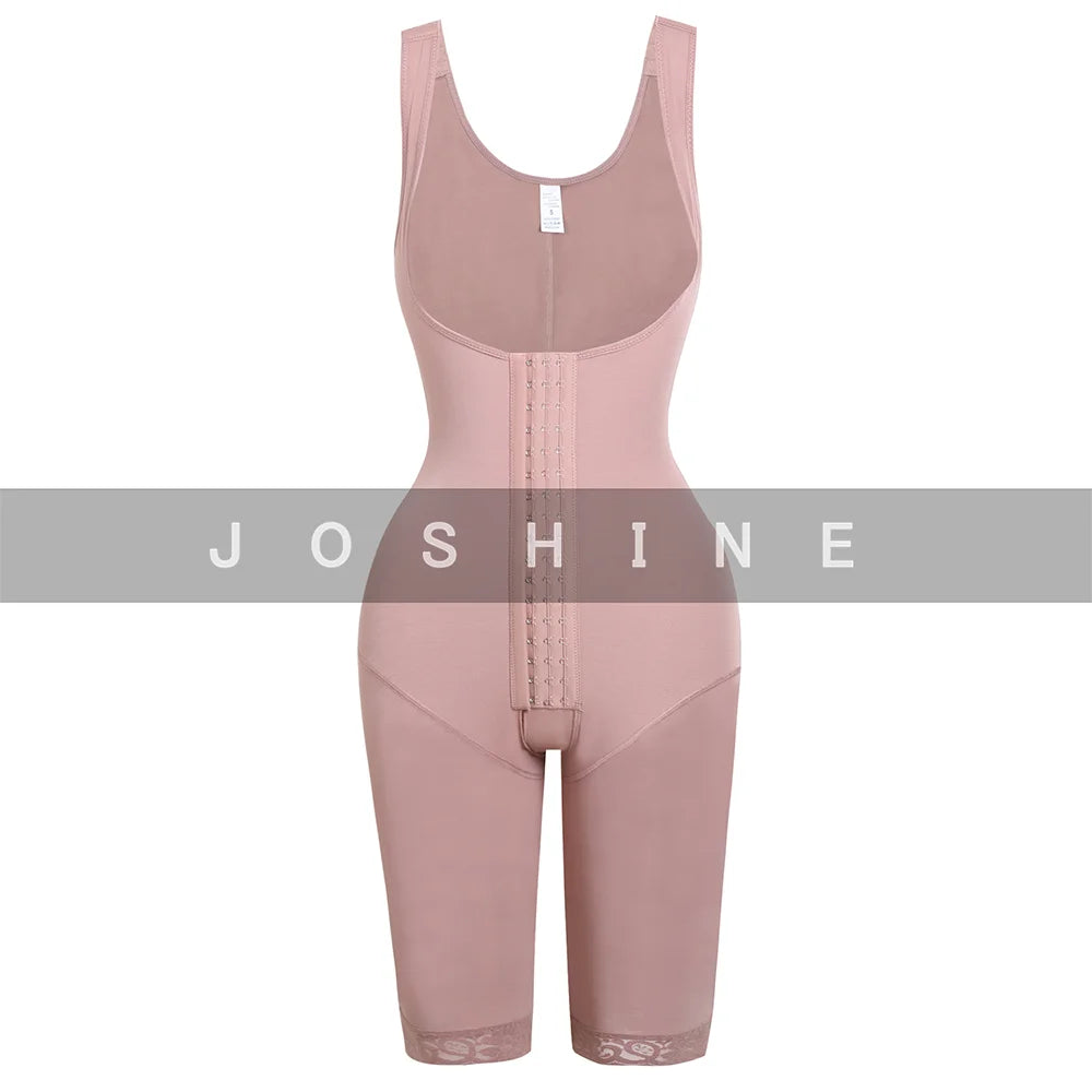 Shapewear Body Shaper Liposculpture Girdle Mid-leg 3 Hook Comfortable Fit Fajas Colombianas Adjustable Bra Slimming Bodysuit