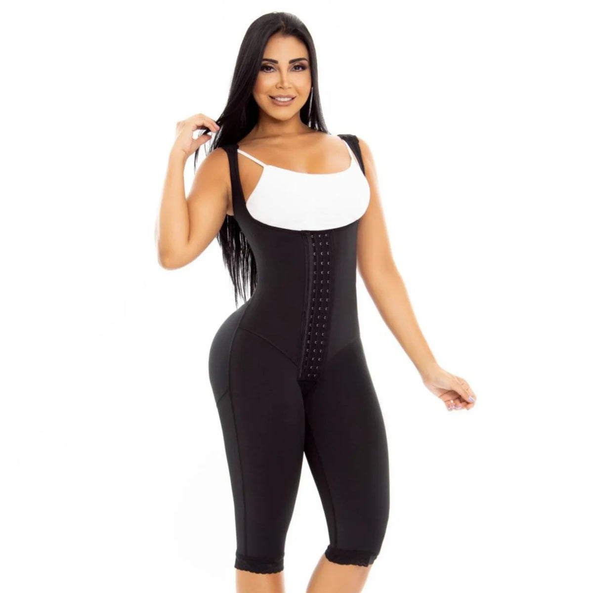 Shapewear Body Shaper Liposculpture Girdle Mid-leg 3 Hook Comfortable Fit Fajas Colombianas Adjustable Bra Slimming Bodysuit