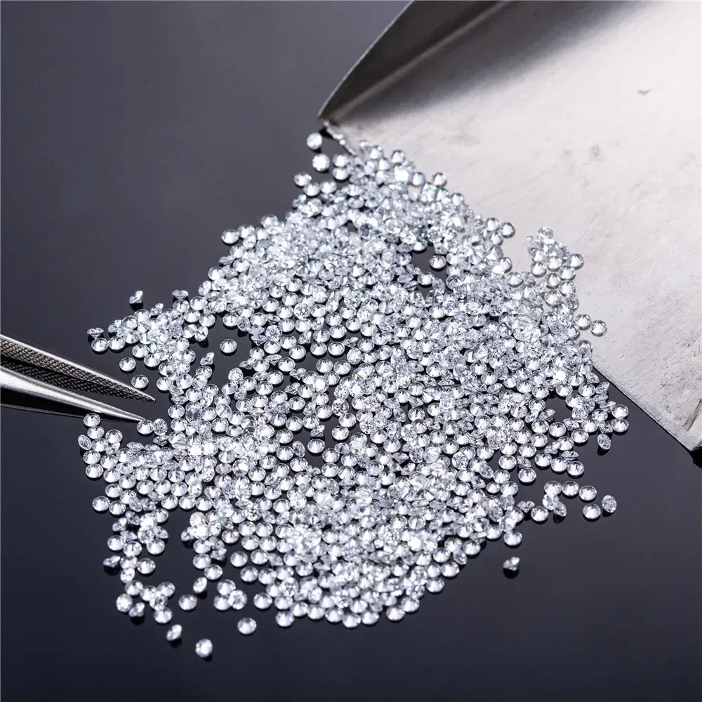 Lab Grown Diamond CVD  Melee HPHT DEF VS-VVS Round Brilliant Cut 1CT 0.9mm~3mm Loose Stones  Beads for Jewelry Making