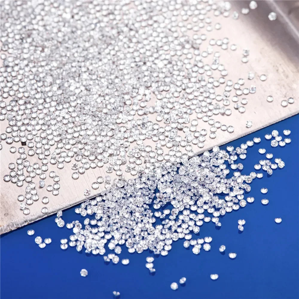 Lab Grown Diamond CVD  Melee HPHT DEF VS-VVS Round Brilliant Cut 1CT 0.9mm~3mm Loose Stones  Beads for Jewelry Making