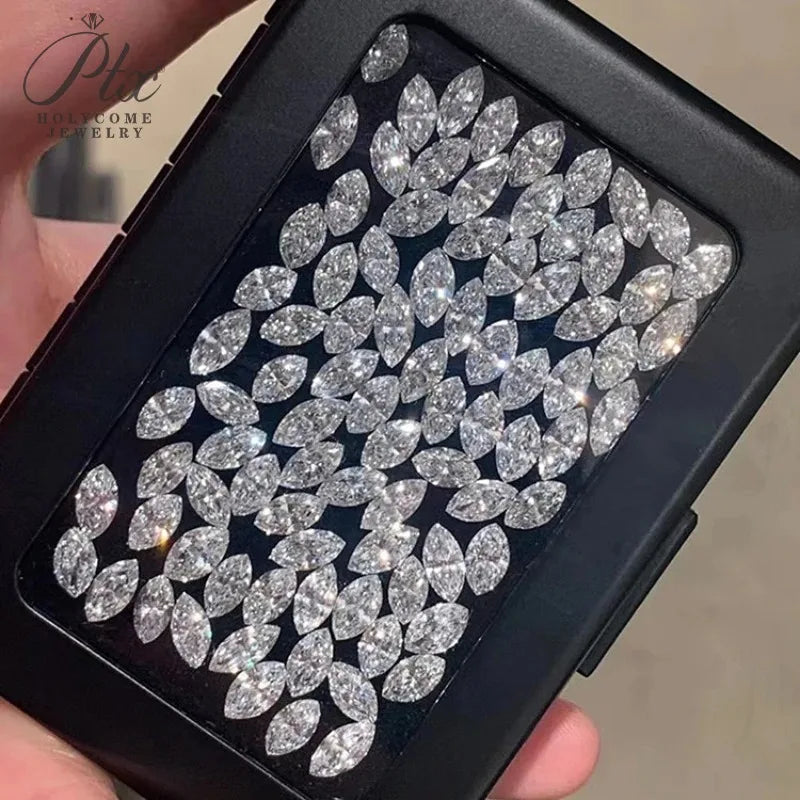 Lab Grown Diamond Round/Oval/Pear/Marquise/Heart/Trillion/Emerald/Cushion HPHT CVD DEF Color VS-VVS Clarity for Jewelry Making