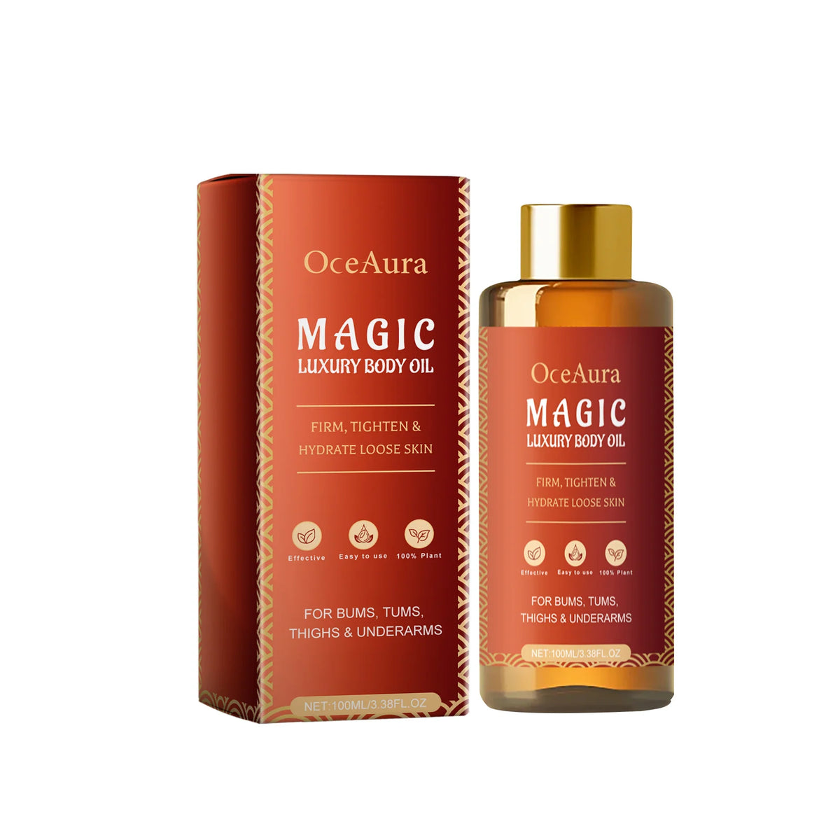 Oceaura Magic Body Firm Oil Skin Tightening Smooth Anti Sagging Enhance Elasticity Deep Relaxation Soft Moisturizing Skincare