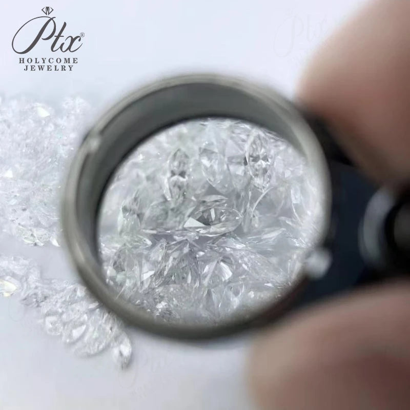 Lab Grown Diamond Round/Oval/Pear/Marquise/Heart/Trillion/Emerald/Cushion HPHT CVD DEF Color VS-VVS Clarity for Jewelry Making