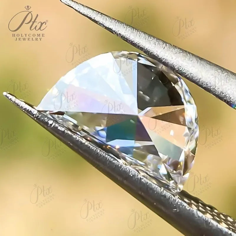 Lab Grown Diamond Bead 1.02CT E Color VVS2 Clarity Half Moon Cut HPHT CVD IGI Certified Lab Diamond for Jewelry Making