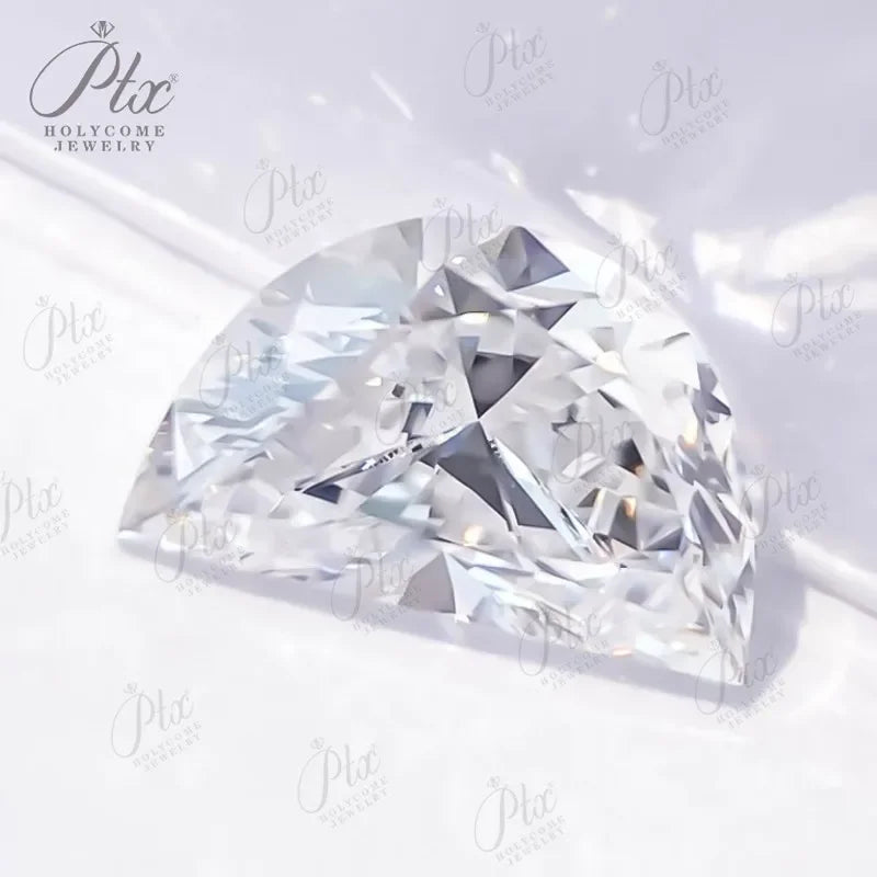 Lab Grown Diamond Bead 1.02CT E Color VVS2 Clarity Half Moon Cut HPHT CVD IGI Certified Lab Diamond for Jewelry Making